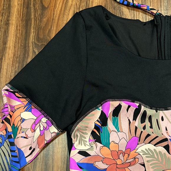 Hurley Max Palm Paradise Long Sleeve Rash Vest Bodysuit - Picture 9 of 15